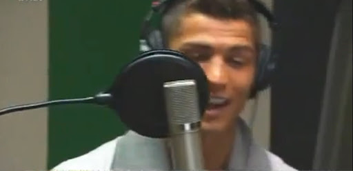 Cristiano Ronaldo singing for Portuguese bank advert