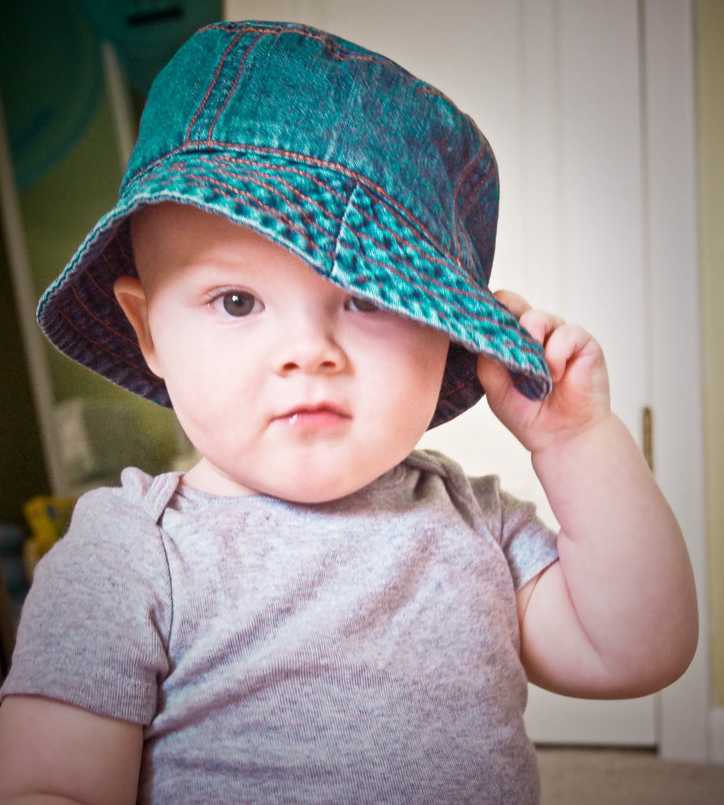 Cole Meg and Caleb: Cute Baby In A Hat...