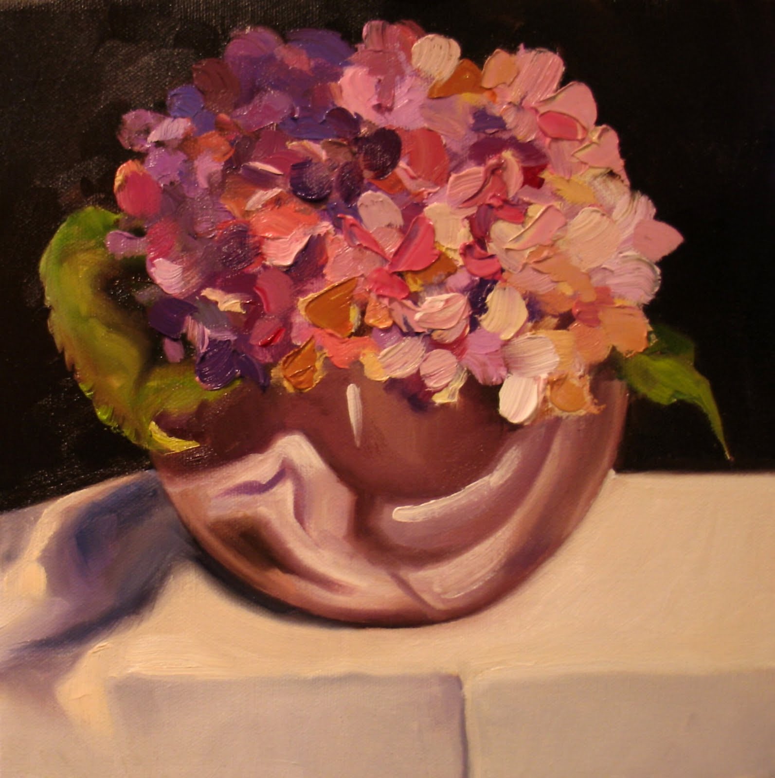 Nel's Everyday Painting Dried Hydrangea