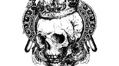 King Skull Tattoo Design 