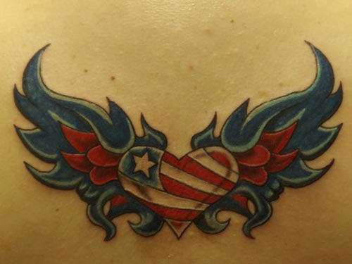 designs for tattoos for men. american flag tattoos for men.