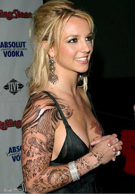 Britney Spears Hip Tattoos