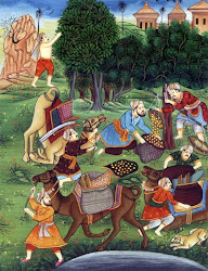 scene market paintings mughal kand badam