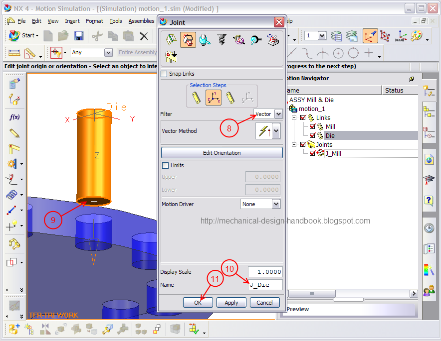 How to use Unigraphics NX4 Motion Simulation in Timing Diagram Design Process Part 3