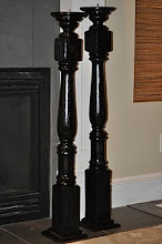 Candle Posts made from Stair Railings