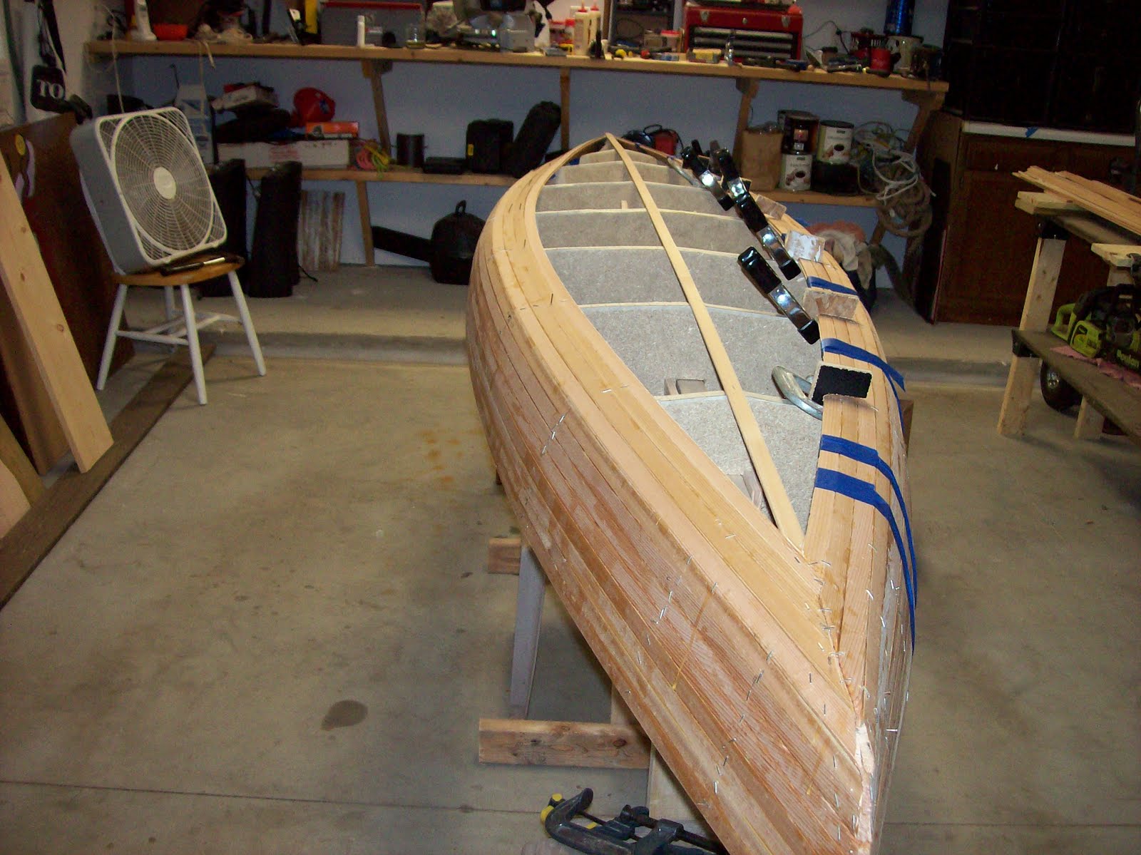 Building a Strip Kayak Placing the Keel