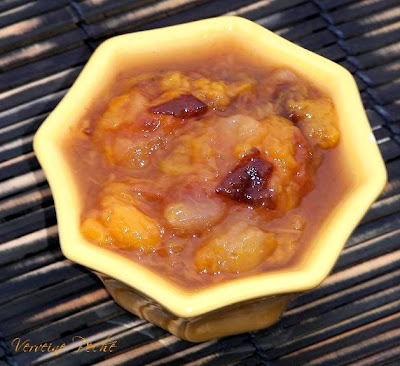 Verveine Pêche: Compotée de fruits