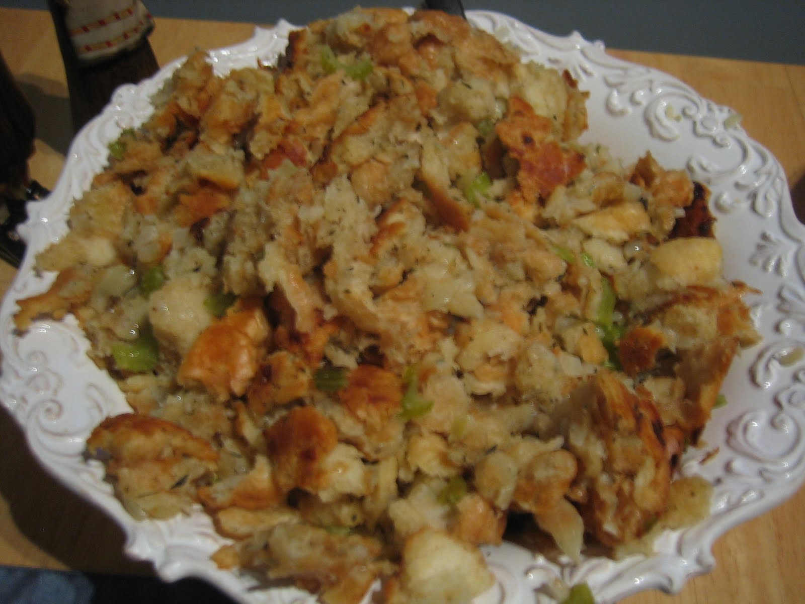 Cooking in Cathedral Hill Bread Stuffing with Wild Rice
