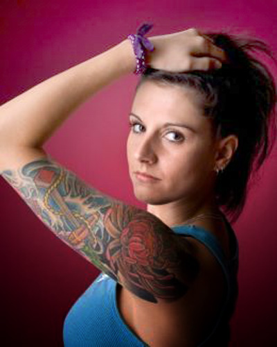 sexy girl half sleeve tattoo designs