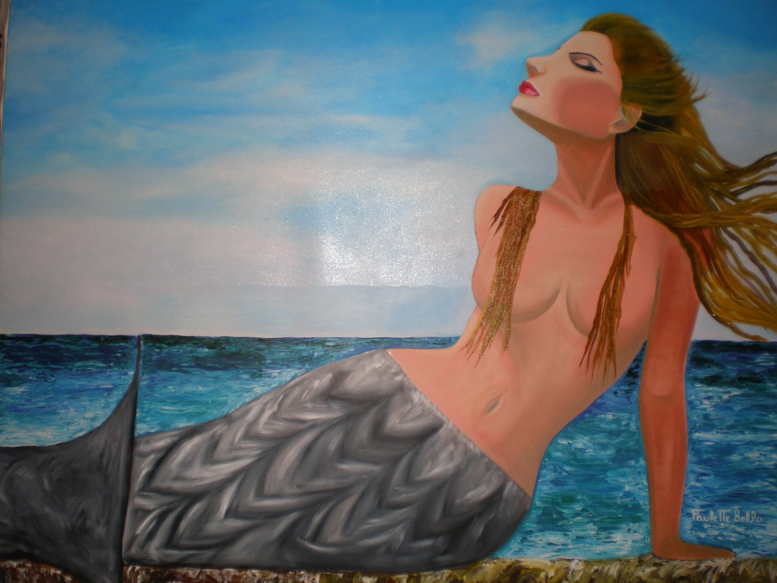 Sirena Dorada, 100 por 130 cm