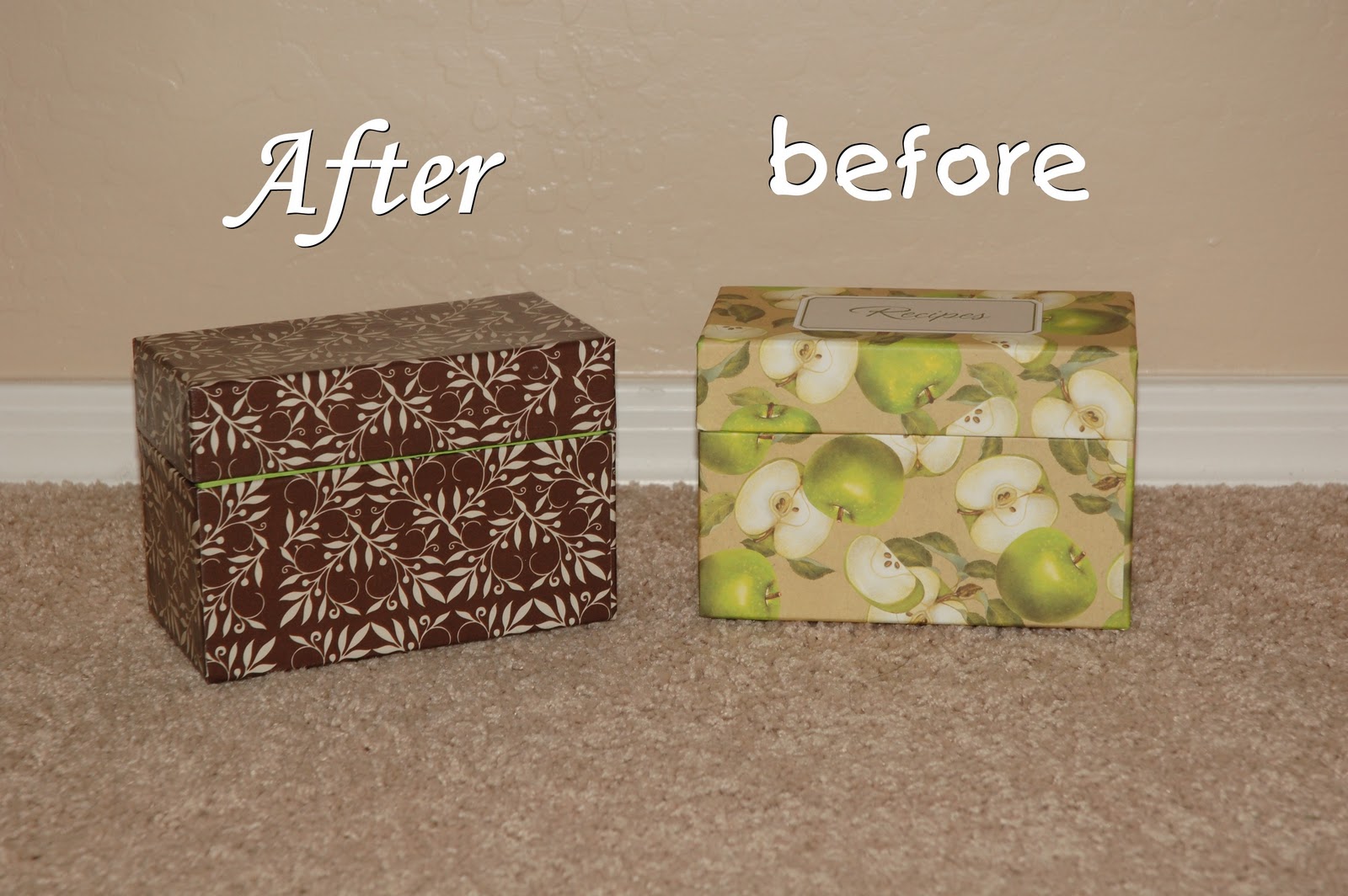 Knocking it off... Decoupaged Recipe Box