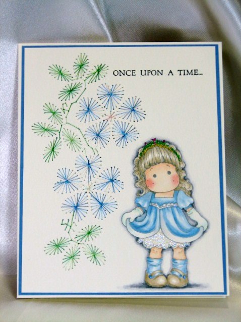 Stampelicious: Stitching Card Pattern - Princess Tilda