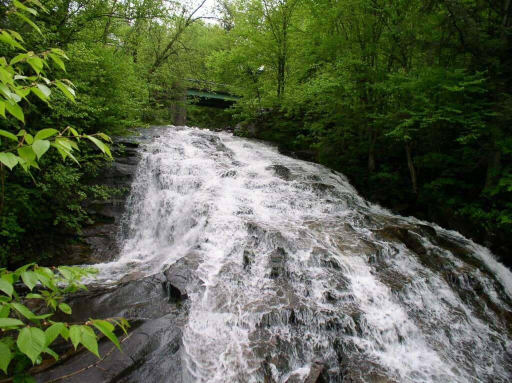 The Vermont Gardener Walking Along Waterfalls