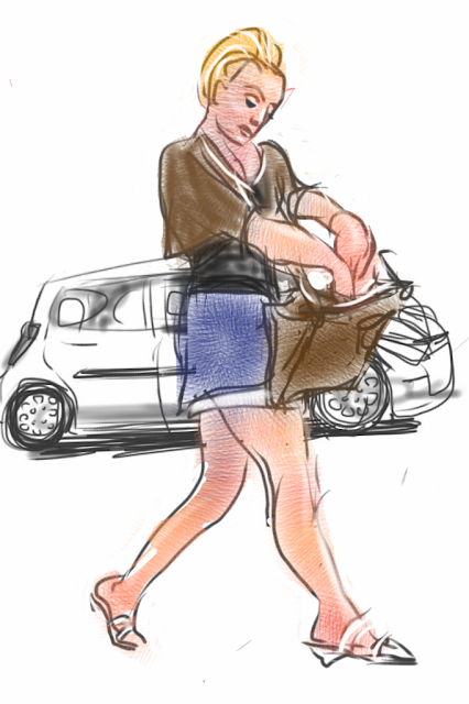 Car dealer is a sketch by illustrator Artmagenta