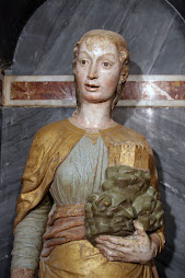 la statua  di  S. Eufemia del  Mantegna  a Irsina