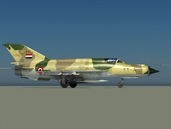 الطئرة المقاتلة ميج 21 التى أسقط بها البطل المصرى / سمير عزيز طائرتين إسرائيليتين من طراز ميراج 3
