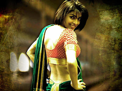 Priyanka Chopra looking hot in half saree.