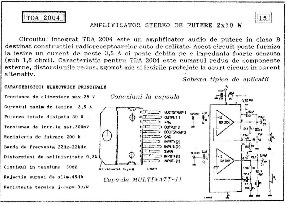 Tda2004r схема усилителя Tda2004r схема усилителя