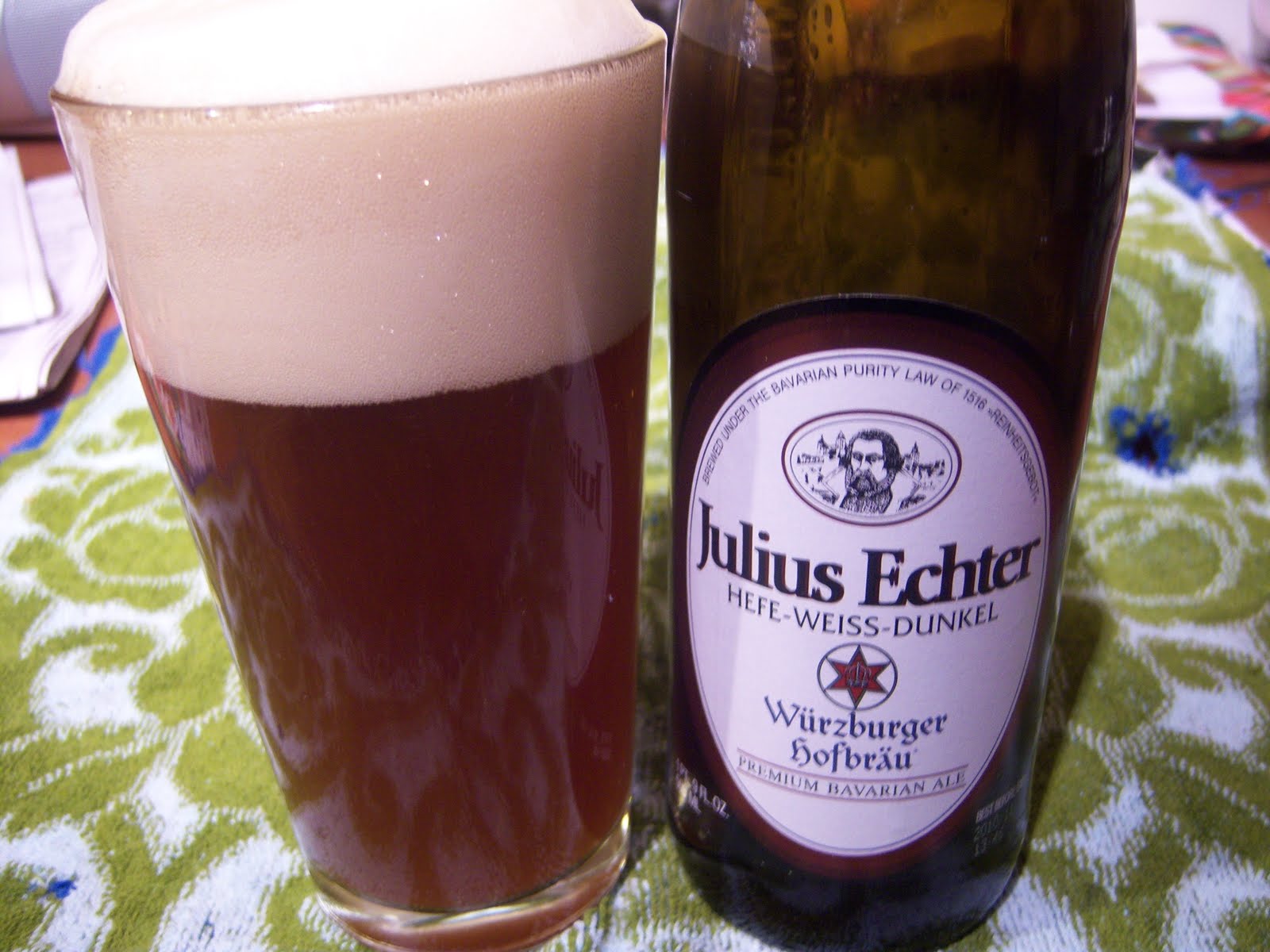 what we’re drinking: 291a. Julius Echter Hefe-Weissbier Dunkel