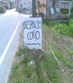 Despacio coño