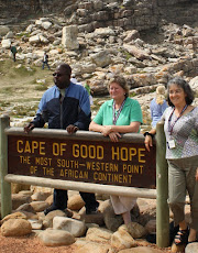 Perry, Debra, and Carol at the Cape of Good Hope