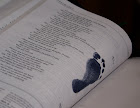 Her Footprint in Mommy's Bible