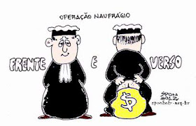 Resultado de imagem para togas de ouro charge