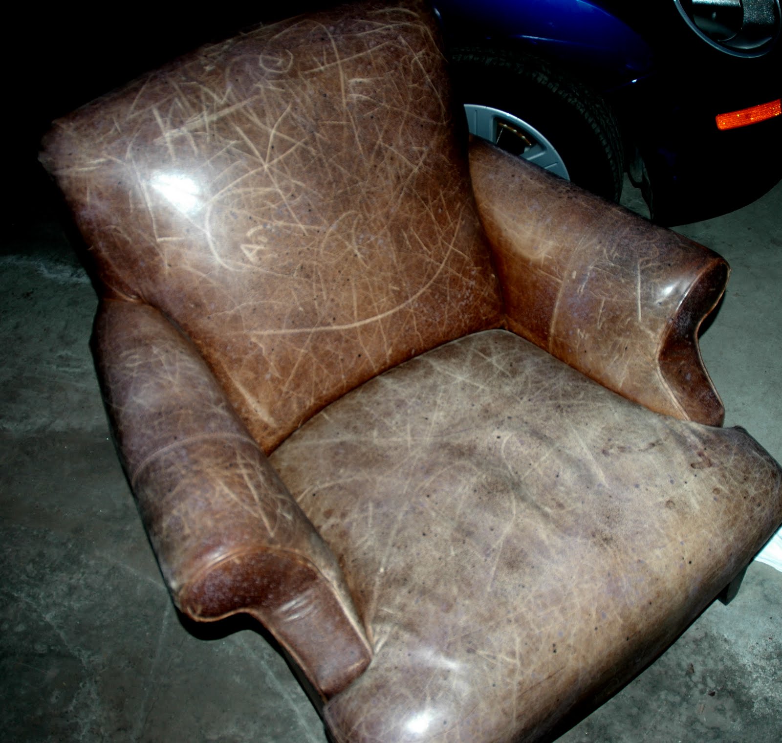 The View from Southwest Station Can you sand leather?