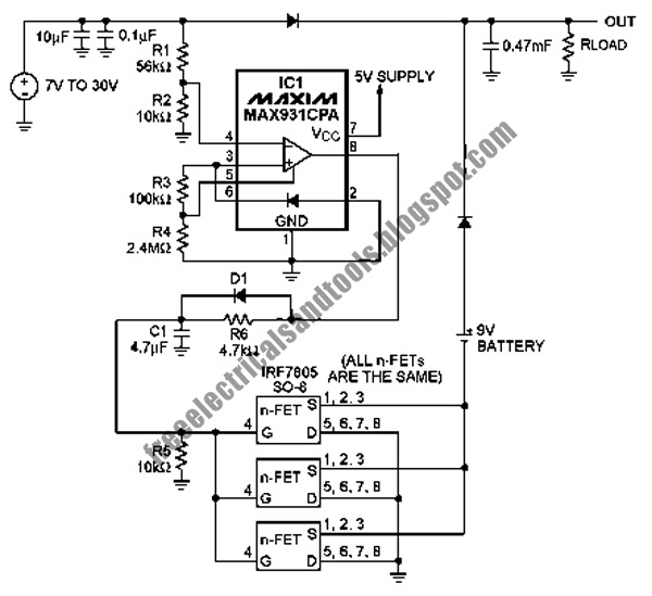 Wiring Schematic Diagram Guide: Automatic Battery Backup Circuit