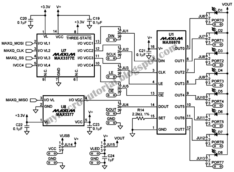 Free Microcontroller and Interface Programming: Display Different LED