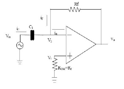 Free Schematic Diagram: Differentiator Op-Amp Circuit