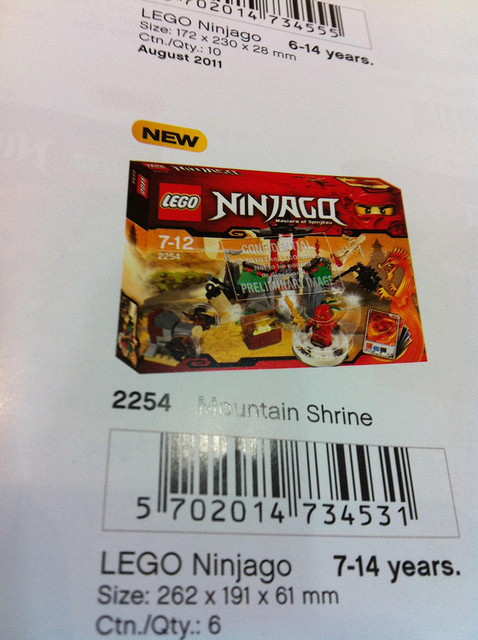 ninjago barcode pictures. NinjaGo 2011