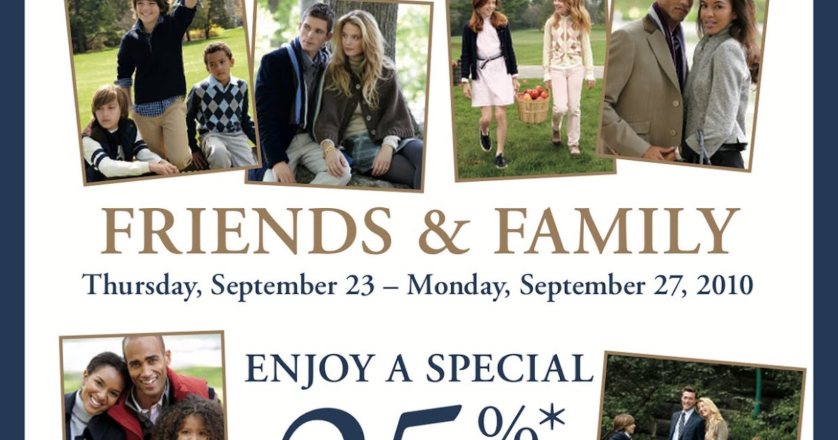 brooks brothers friends and family