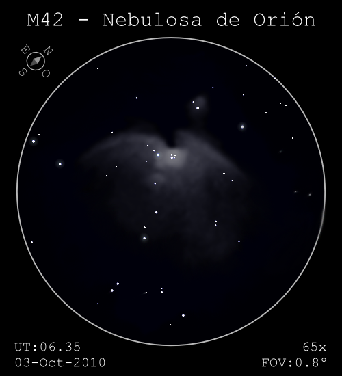Pléyades del sur: M42 - La Gran Nebulosa de Orión