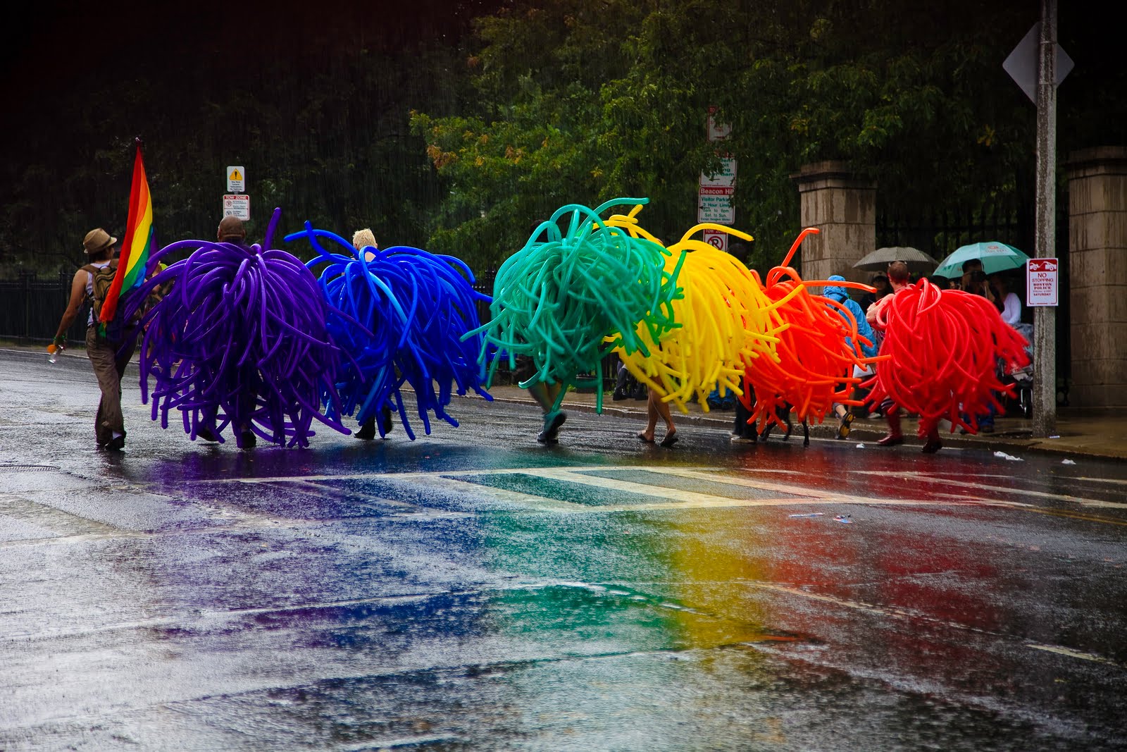 Boston's Gay Pride parade was so colorful and fun! 