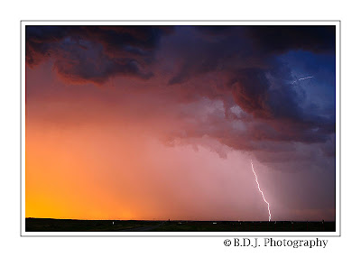 Evening lightning from 6/6/09 storm Benjamin, TX.