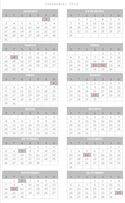 calendario 2011 imprimir