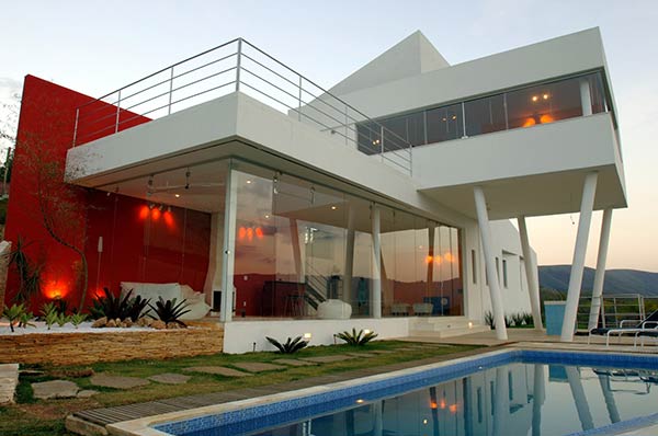 casa moderna com piscina