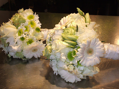 Here are some samples of white white and green and creams bridal bouquets