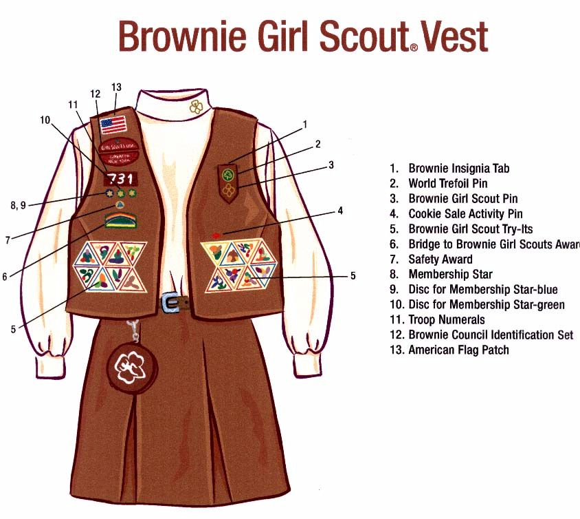 Girl Scout Troop 2447 Uniforms.