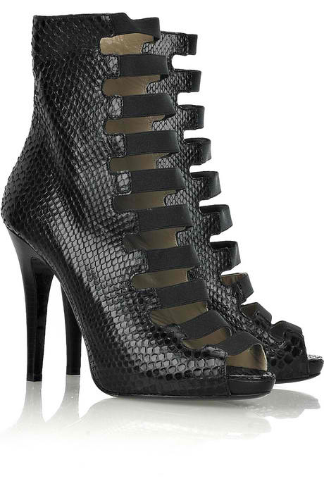 Women's High Heel Shoes: Michael Kors Multi-Strap Exotic Python High ...