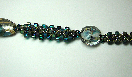 Beaded rope necklace