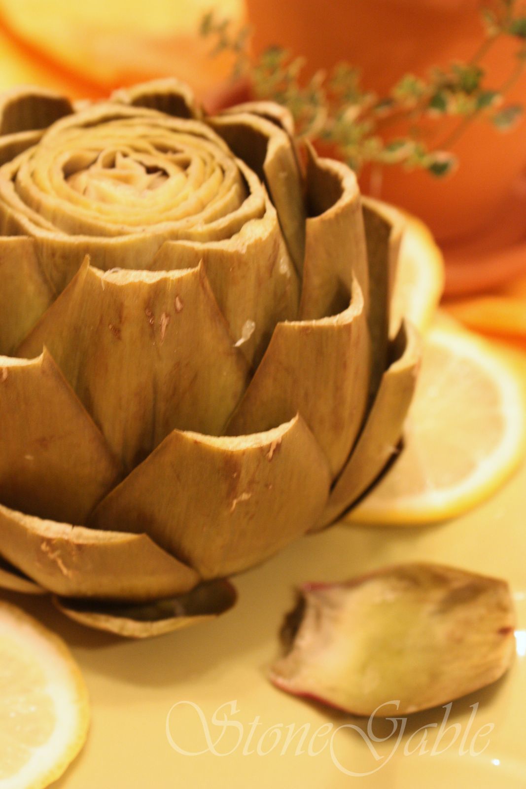 StoneGable HOW TO EAT AN ARTICHOKE