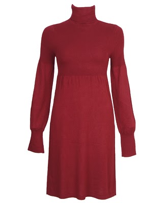 Diva's Deals: Red Hot Turtleneck Sweater Dress.