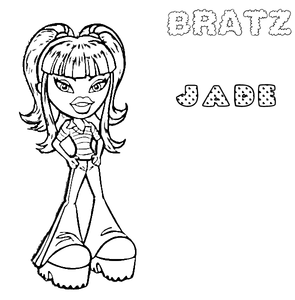 fairy bratz coloring pages - photo #7