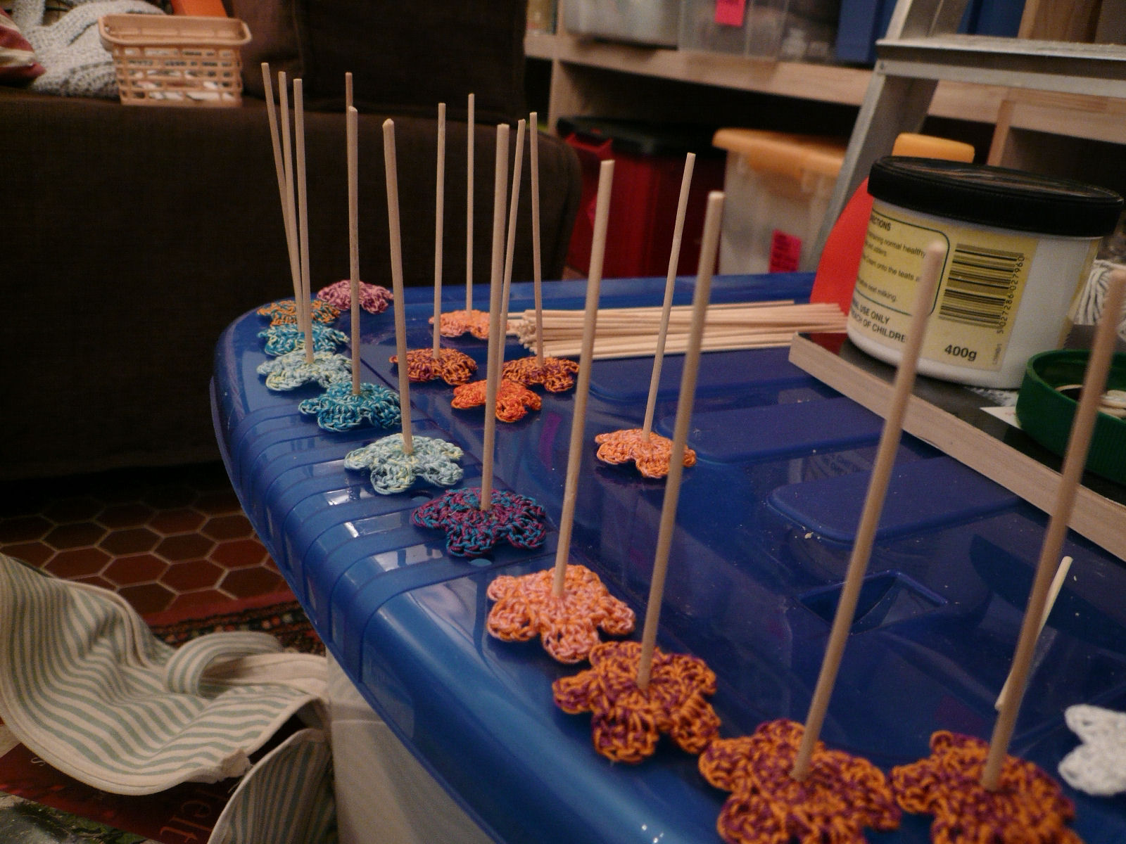 Violet White Easy Peasy Crochet Flowers