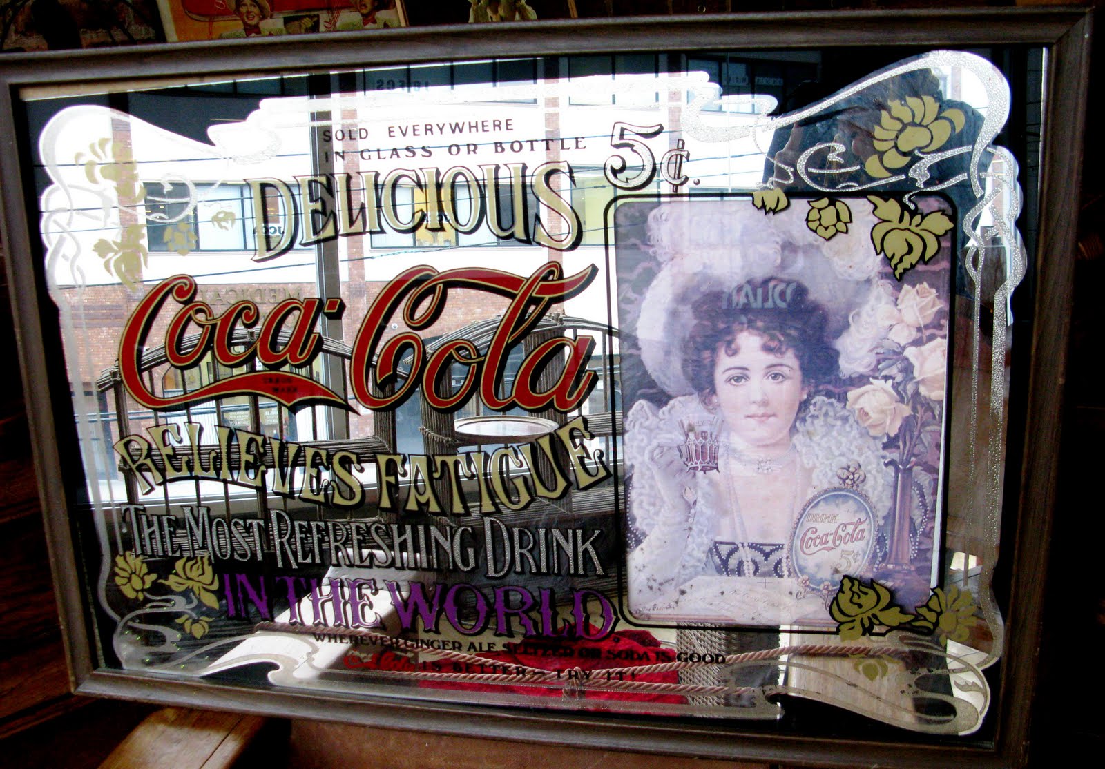 Antiques, Vintage and More Coca Cola Mirror