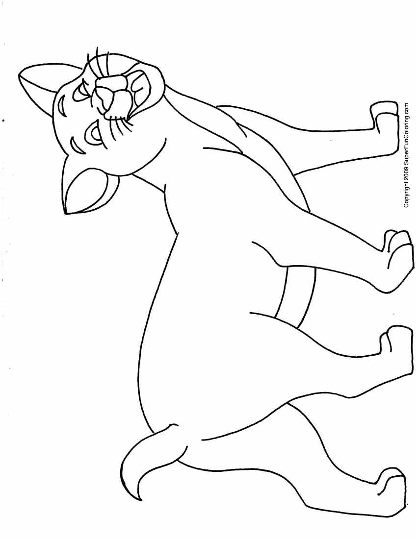 cat coloring pages for preschoolers - photo #24