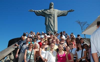 Unter der Christusstatue am Corcovado