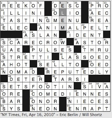 Rex Parker Does The Nyt Crossword Puzzle Climactic Al Finales Fri 4 16 10 Crookes Emission Clandestine Maritime Org Rialto Attention Getter Nyt Crossword Puzzle, Coat In The Winter New York Times Crossword